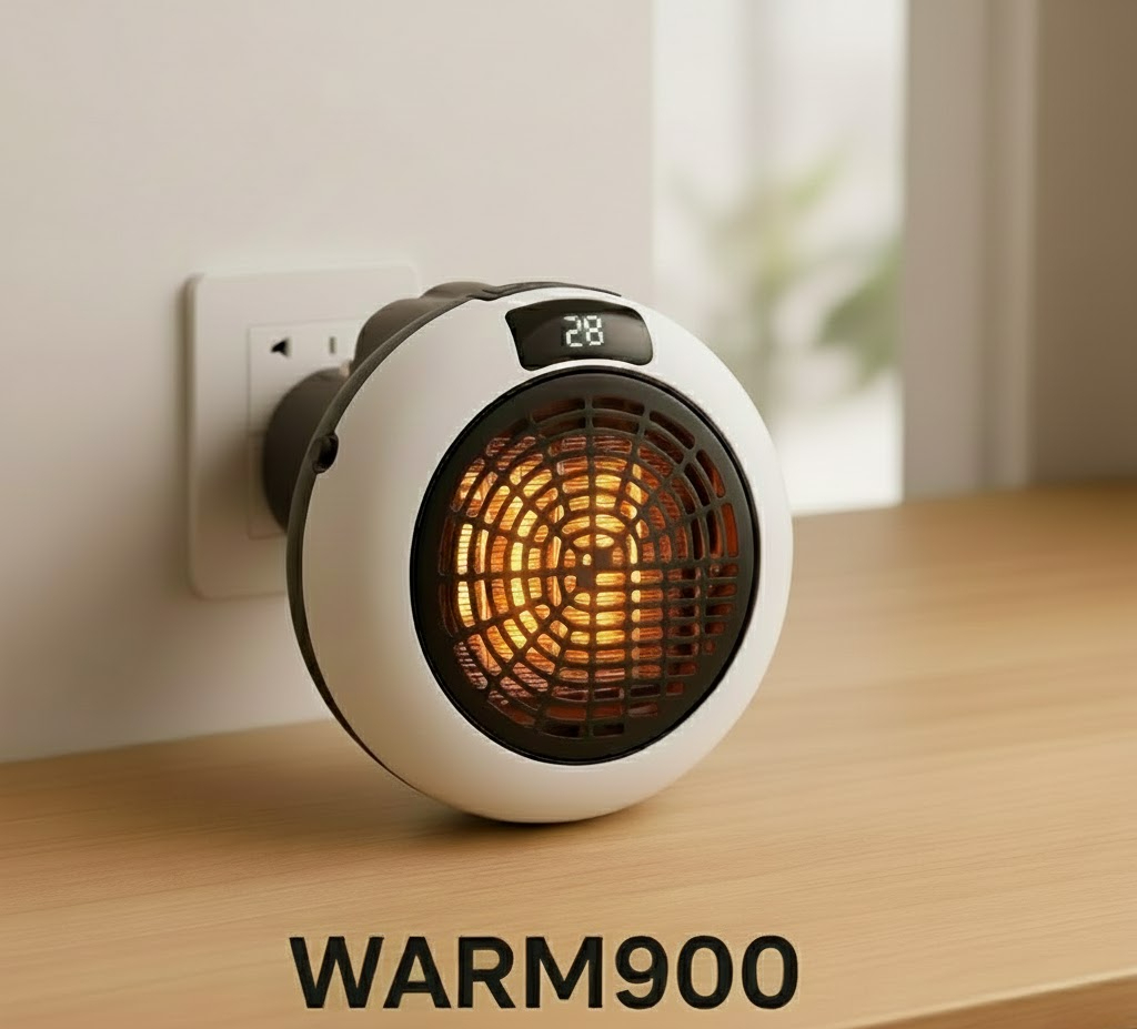 Calefactor termocerámico portátil con mando |WARM900|