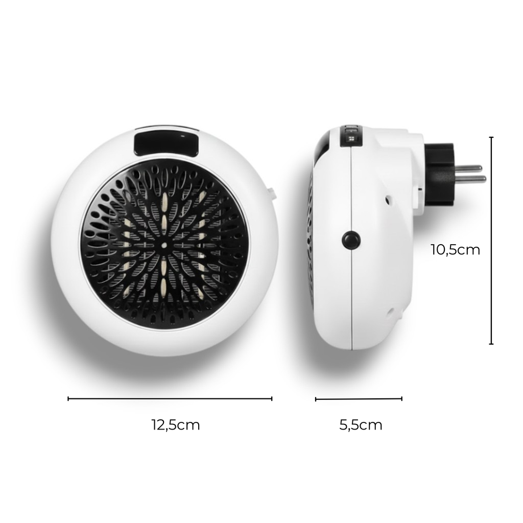 Calefactor termocerámico portátil con mando |WARM900|