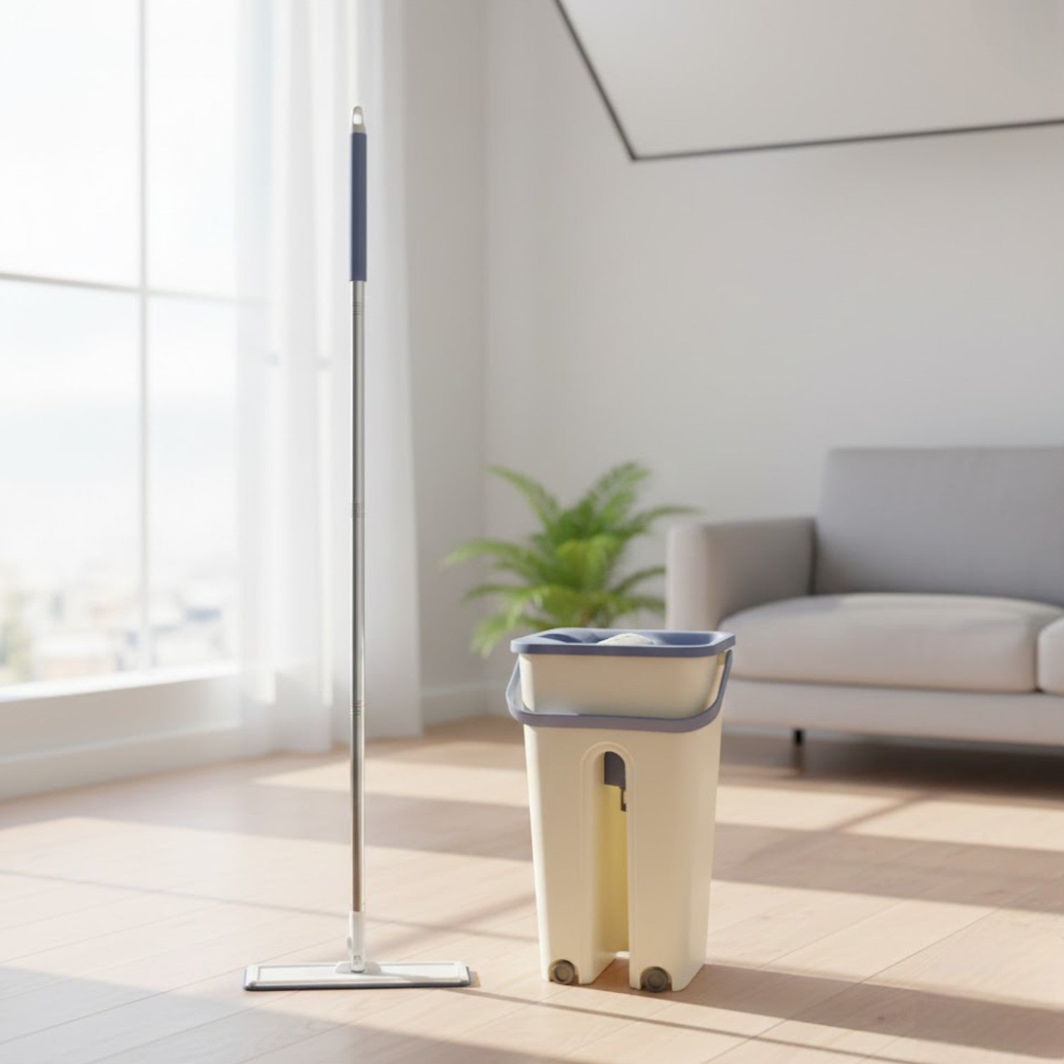 Mopa con cubo escurridor |MOPCLEAN|